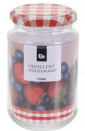 Glass krukke 370ML med skrulokk