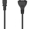 Mains Cable Euro Plug 1,5m sort  HAMA