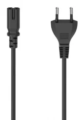 Mains Cable Euro Plug 1,5m sort  HAMA