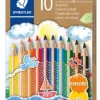 Staedtler Fargeblyant Jumbo trekant fp med 10