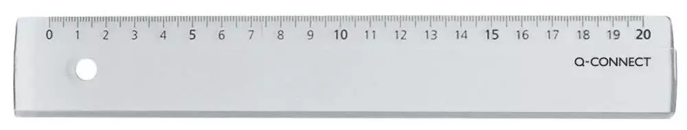 Linjal plast 20cm