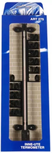 Termometer sort 275mm