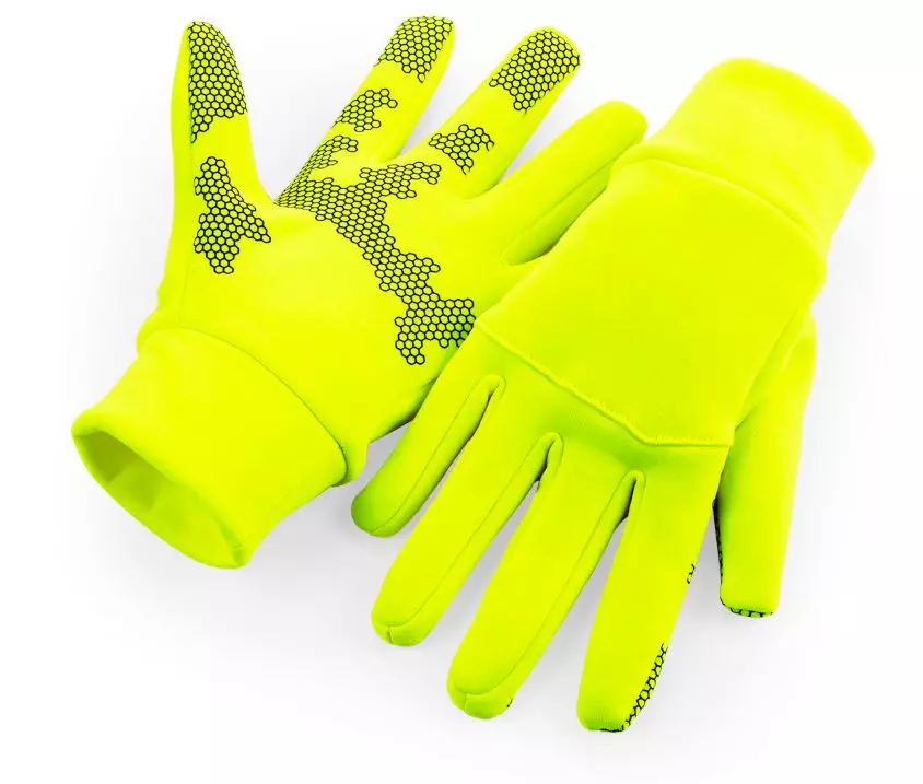 Sportshansker i pustende softshell Gul L-XL