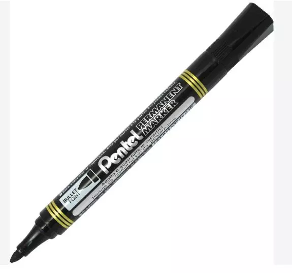 Pentel N850-A Perm.marker rund spiss Sort