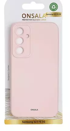 ONSALA Backcover Sil Touch Samsung S23 FE 5G Chalk Pink