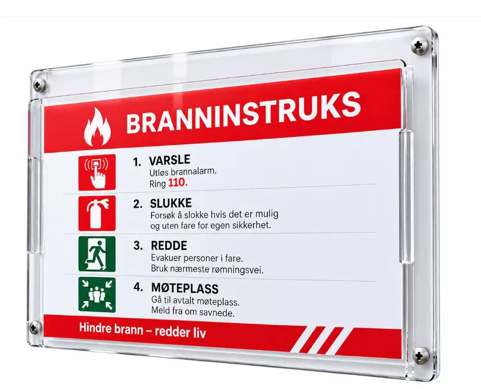 Brannkassett liggende A3