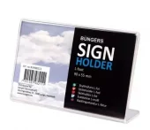 Skiltholder L-fot 90 x 55mm