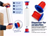 Dispenser for håndstrekkfilm endestykke (2)
