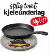 Kjeleunderlag, bålekjele Tovet ull