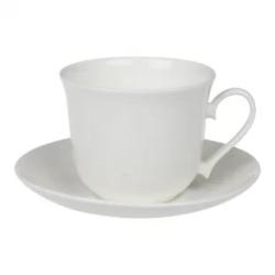 Kaffekopp med fat, Hvit, Roy Kirkham - Nina Campbell