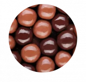 Fløyelsmyk marsipan i sjokolade