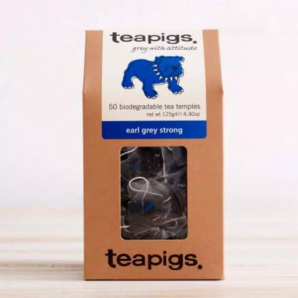 Earl Grey Strong 50 Temples - Teapigs, "grey with attitude"
