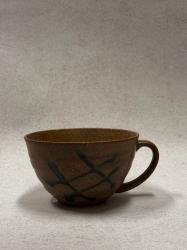 "Chairo", 1 keramikk-kopp brun med sort mønster