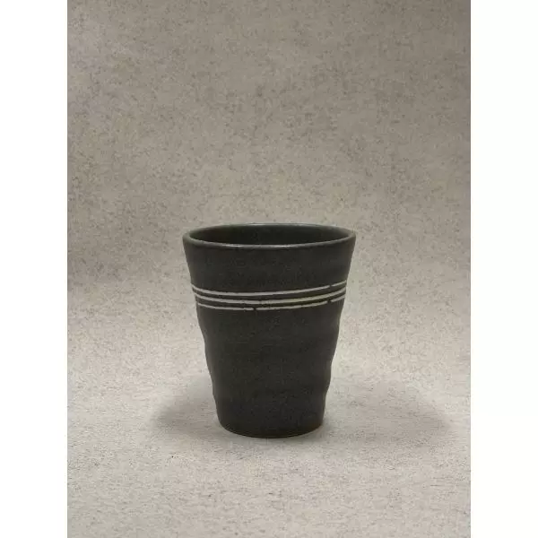 "Tatsumi" kopp gråblå med hvite striper , 0,2