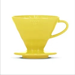 V60 Håndbrygger Gul, 02 keramikk