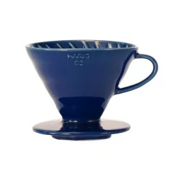 V60 håndbrygger Mørkeblå, kjermaikk