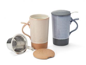 "Marlin" Blå, Tekopp med sil og lokk