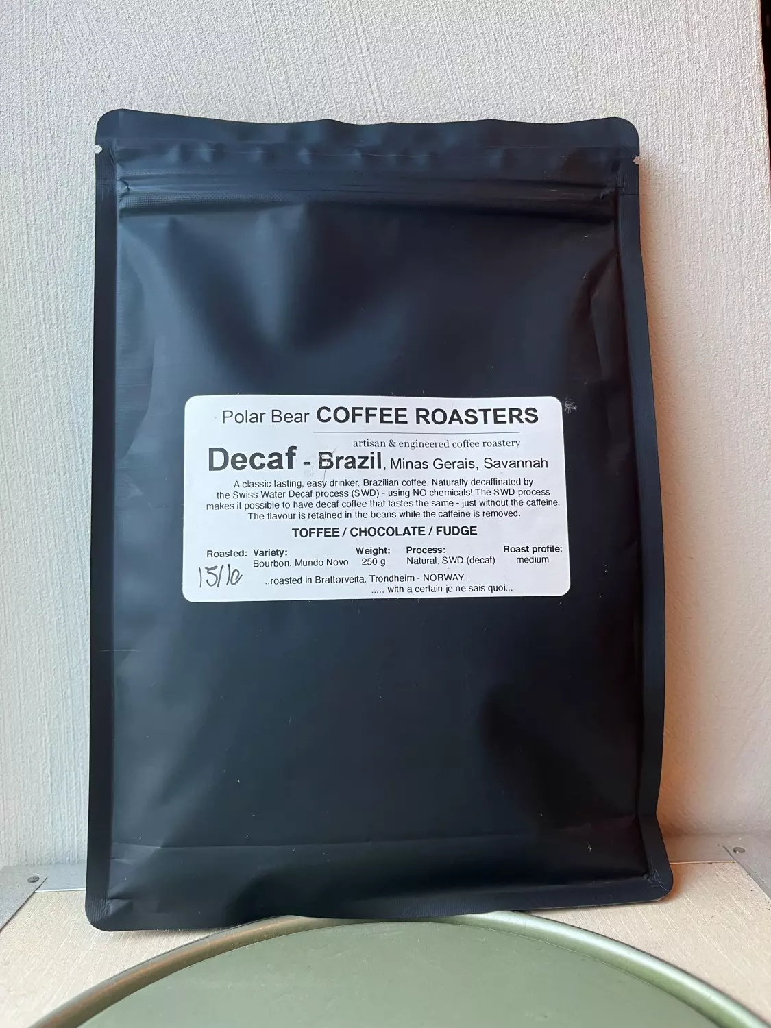 DECAF - Brazil, Savannah, Minas Gerais (Swiss decaf)