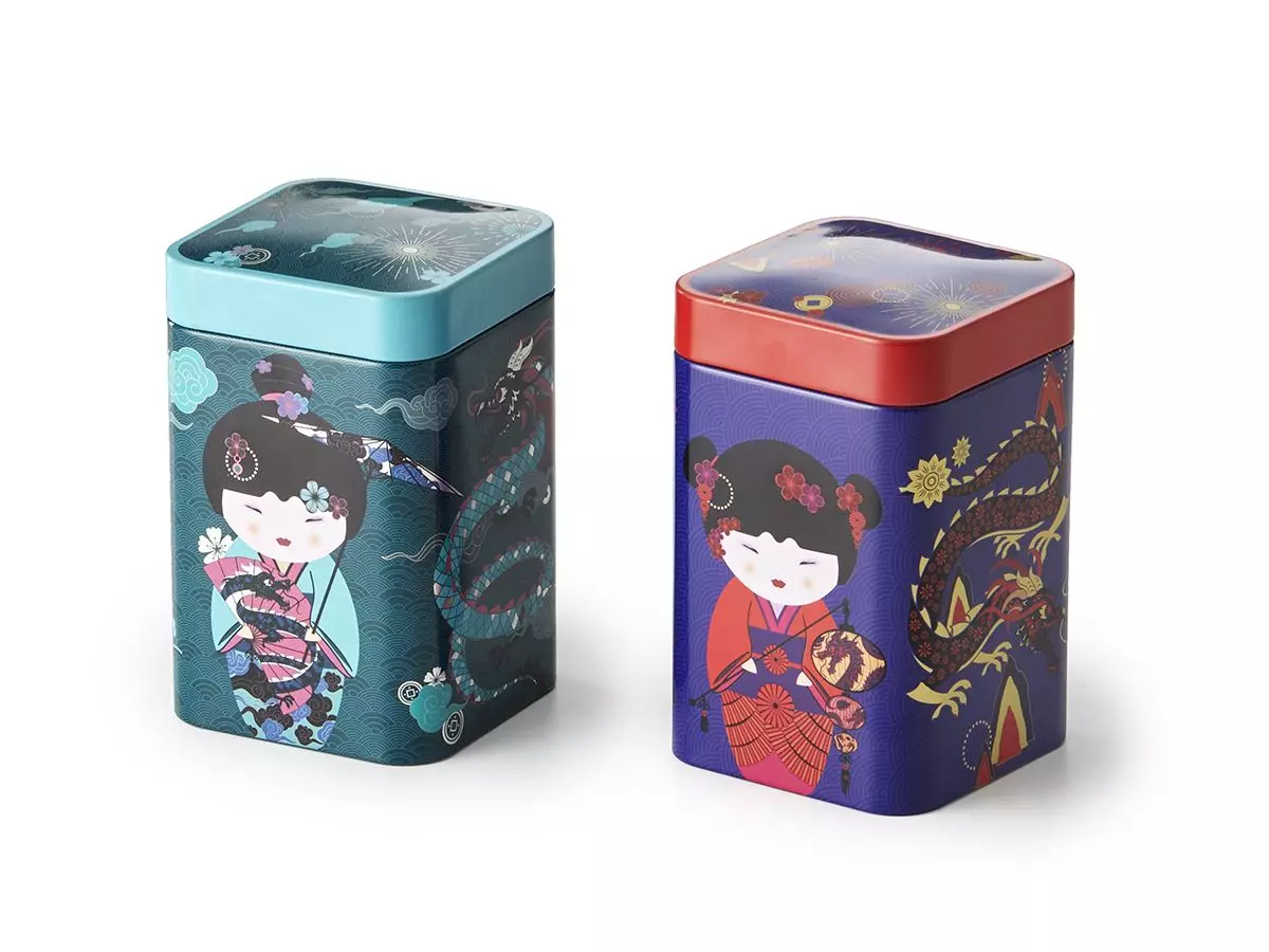 "Sweet little Geisha" lilla/rød