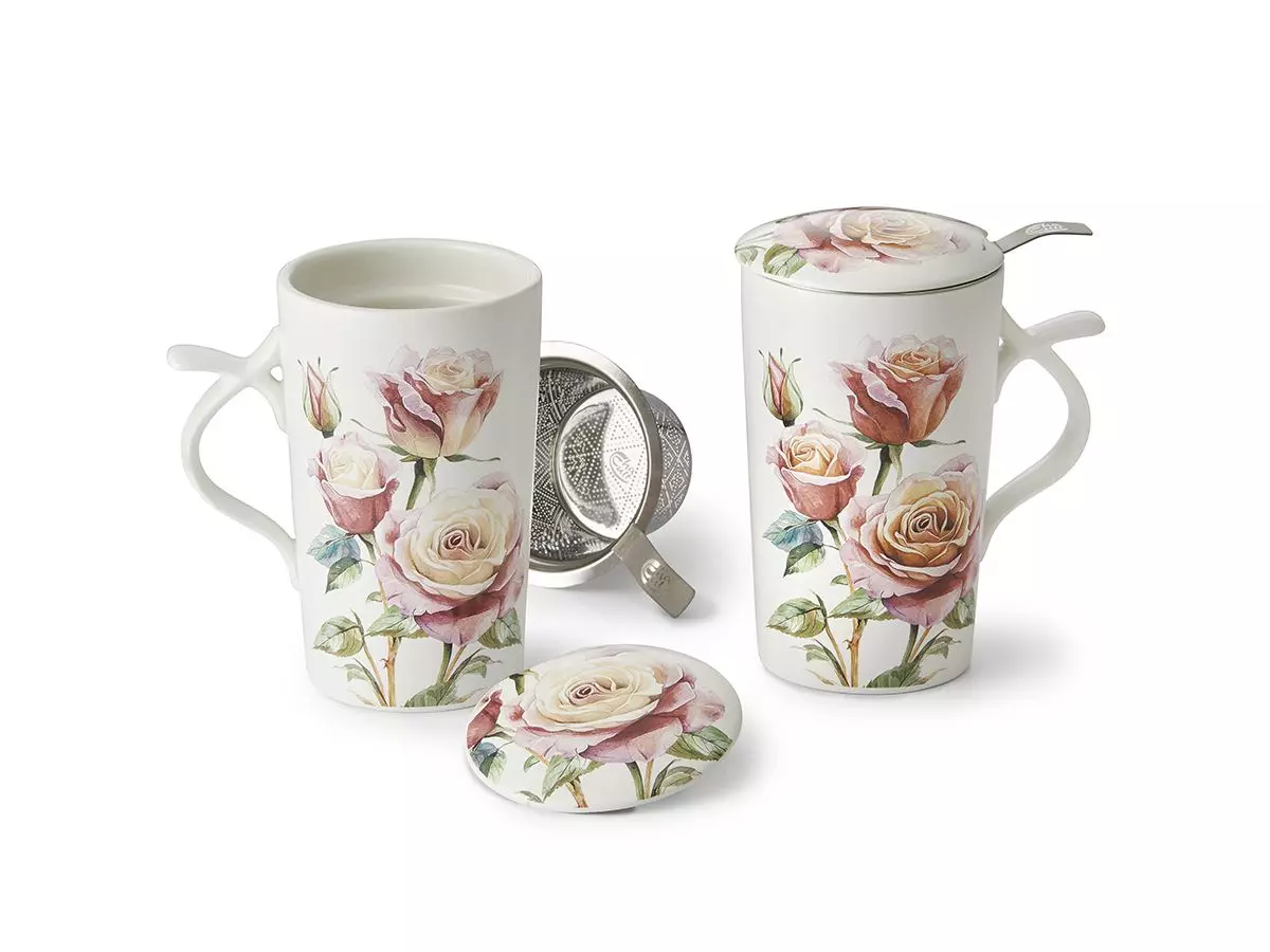 "Luise", Rosa, Tekopp med sil.