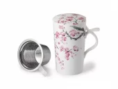 Kopp med lokk og sil. "Sakura"