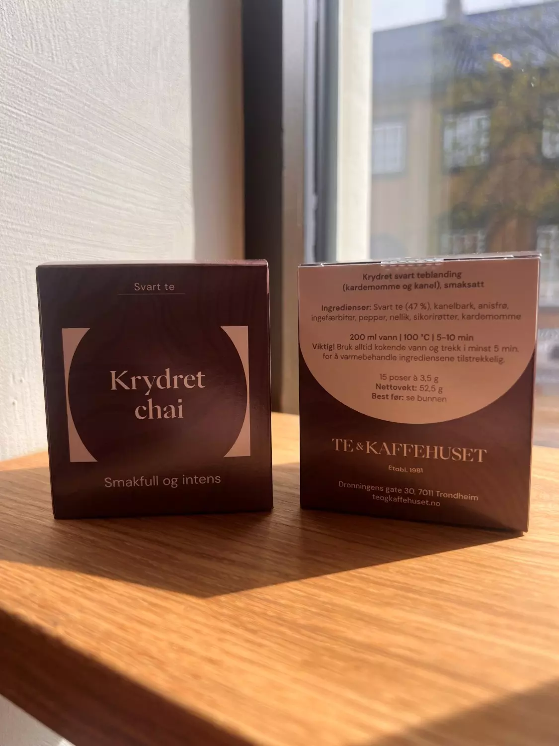 Krydret Chai ~ Te og Kaffehuset teposer