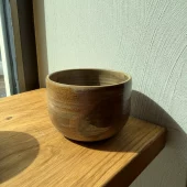 KARANI STUDIO Skål - medium lysbrun, glasert