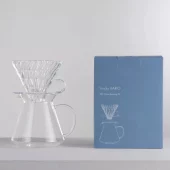HARIO V60 minimalistisk bryggesett i glass