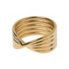 Andie - Dome Chunky Ring Stainless Steel - Gold