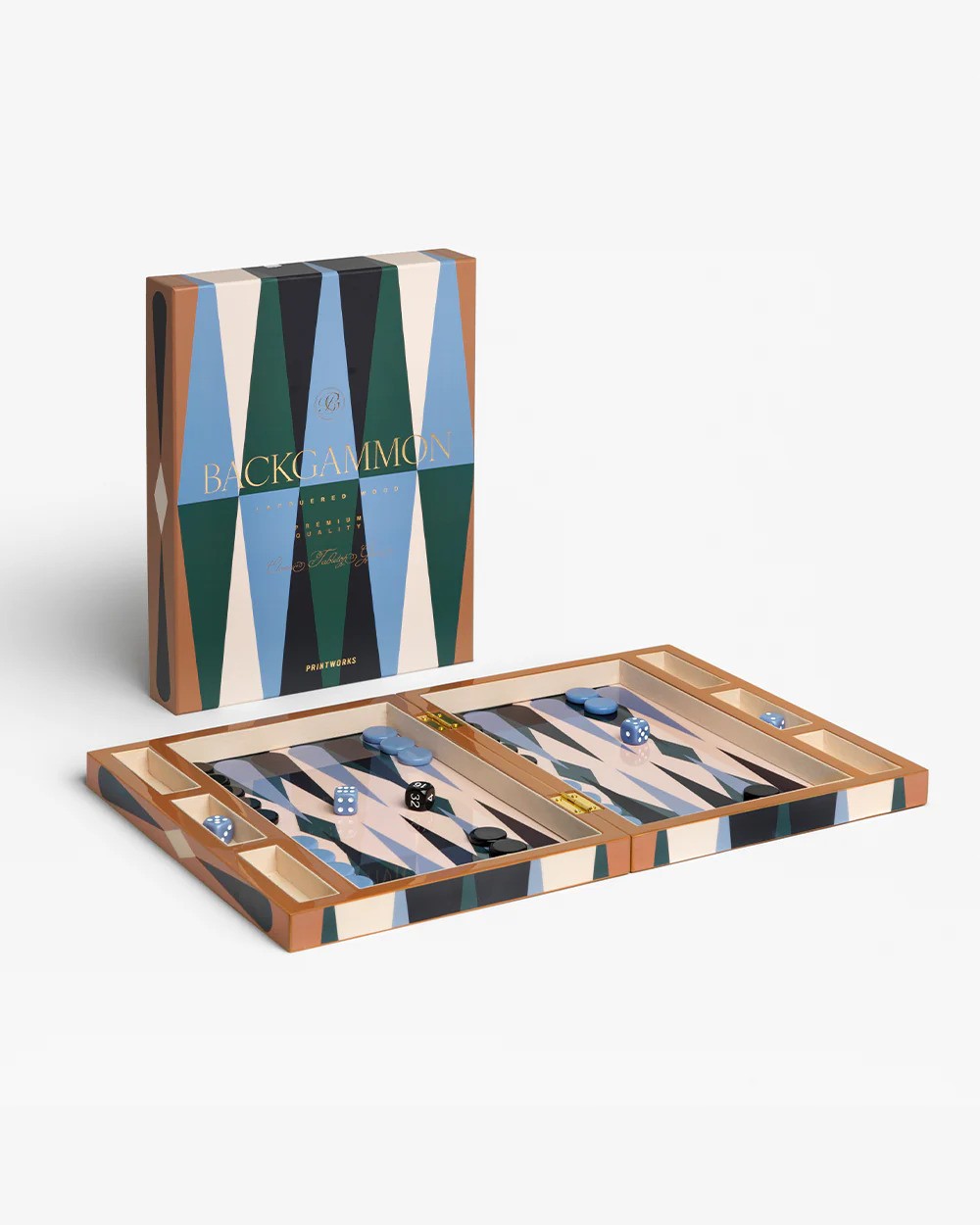 Printsworks - Lacquered Backgammon