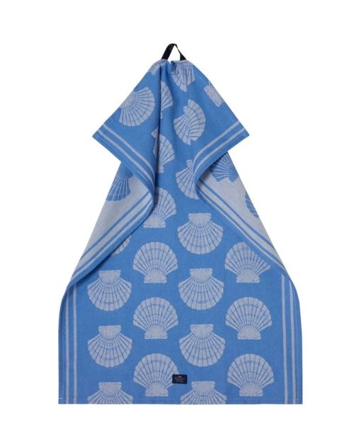 Lexington - Shell Jacquard Org Cotton Kitchen Towel