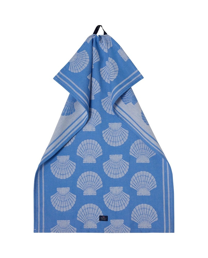 Lexington - Shell Jacquard Org Cotton Kitchen Towel