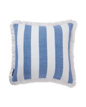 Lexington - Block Striped Cotton Fringe Pillow Cover