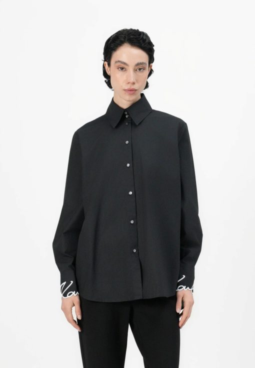 Karl Lagerfeld - Signature Cuff Poplin Shirt