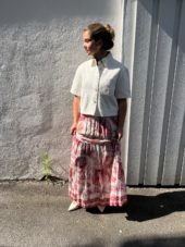 IVY - UTA Oversized Shirt White Punch Needle