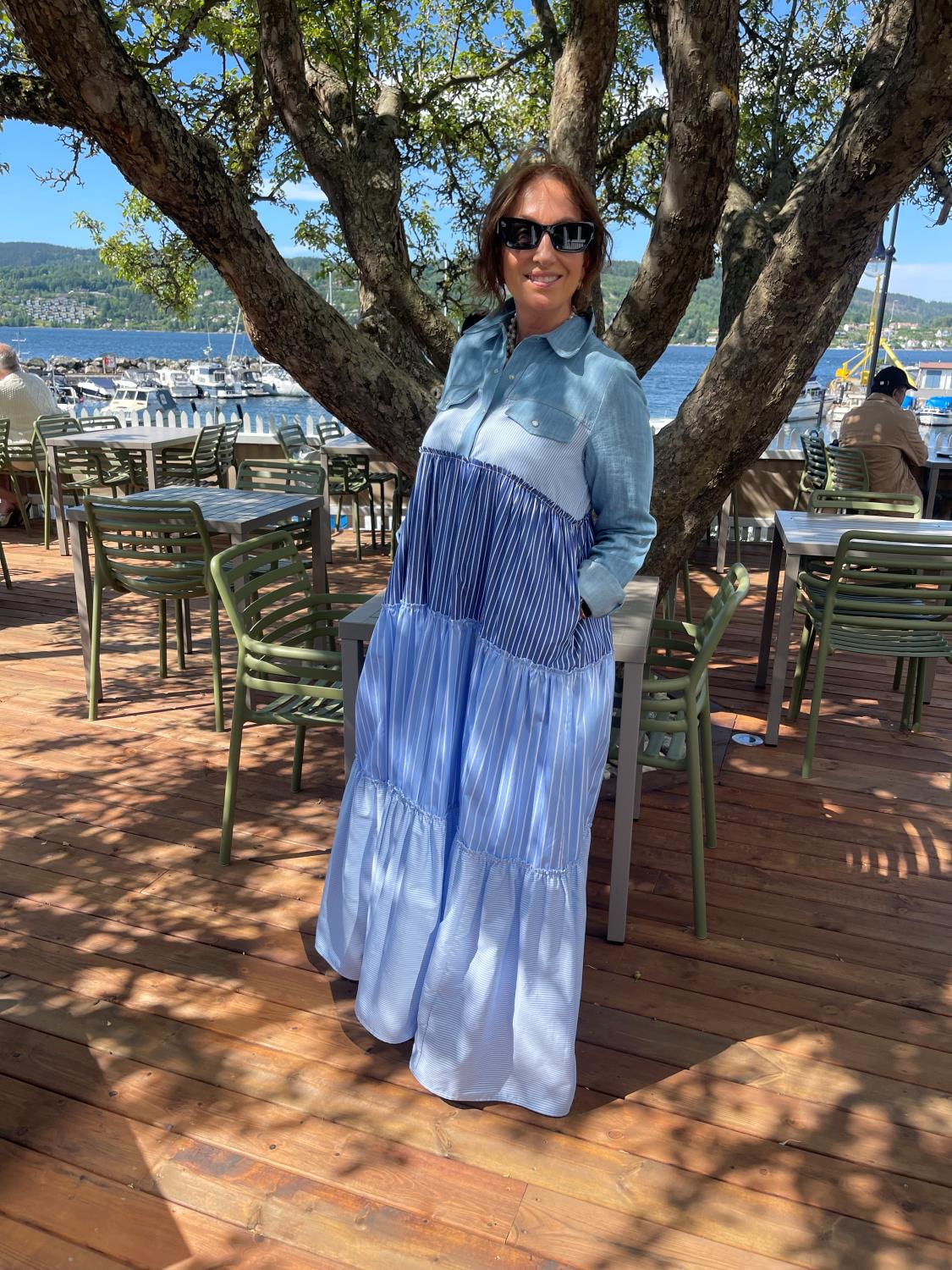 CIRCUS HOTEL STRIPES DRESS