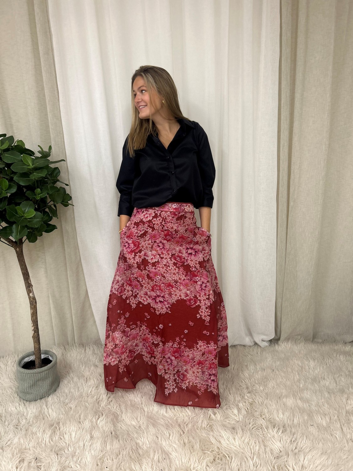 Hale bob - Baylor skirt silk/linnen
