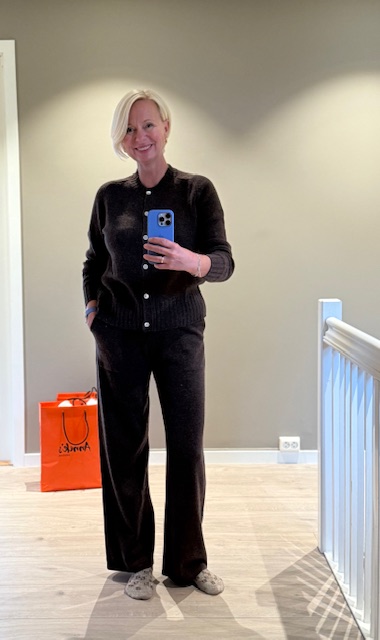 Blue - Carina wool trousers