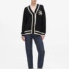 Karl Lagerfeld - Soutache autograph cardigan