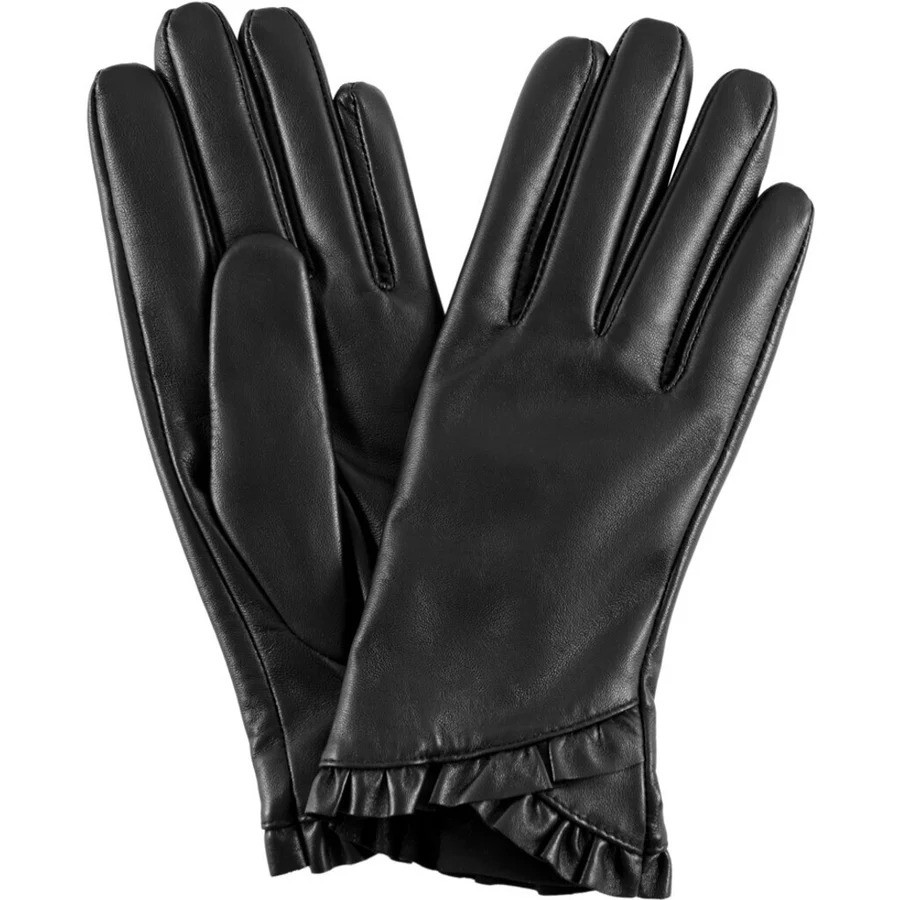 Depeche - Leather Gloves ruffle detail