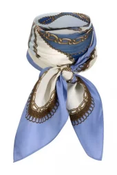 KatrinUri - Blue Horse Silk Scarf
