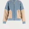BLUE - Lana teddyfleece jacket