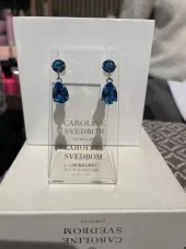 Caroline Svedbom - Mini Drop Earrings Iceblue