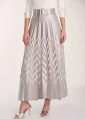 Frank Lyman - Woven skirt silver