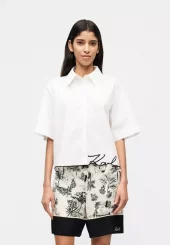 Karl Lagerfeld - Signature poplin shirt