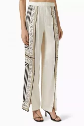 Karl Lagerfeld - Scarf print pants