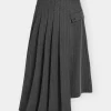 KARL LAGERFELD - PINSTRIPE TAILORED SKIRT