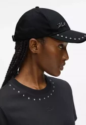 Karl Lagerfeld - Signature Stud Visor Cap