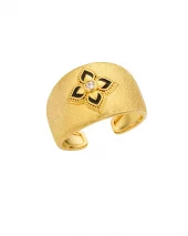 Mya Bay - Black Lotus Cuff