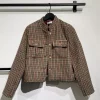 RAH OSLO - Check Short Blazer